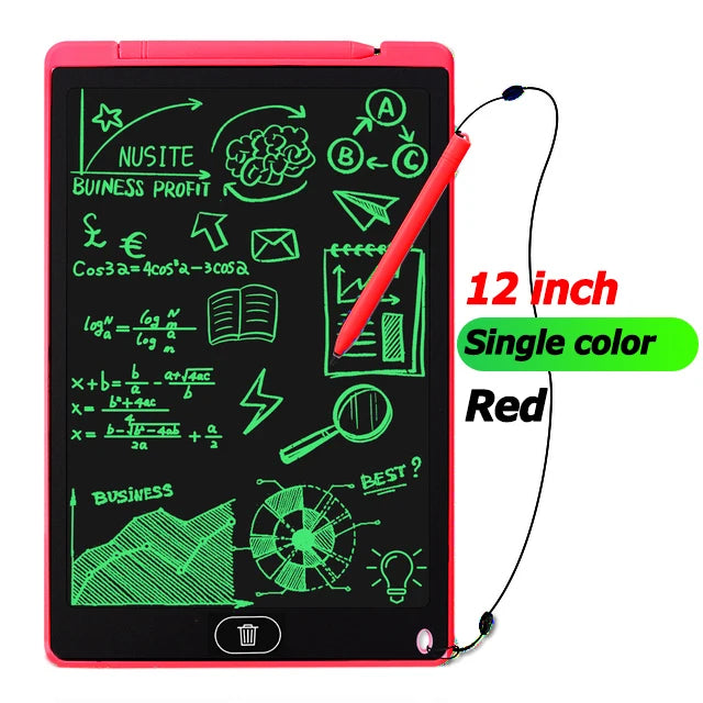 12" LCD Writing Tablet for Kids – Electronic Drawing & Writing Board