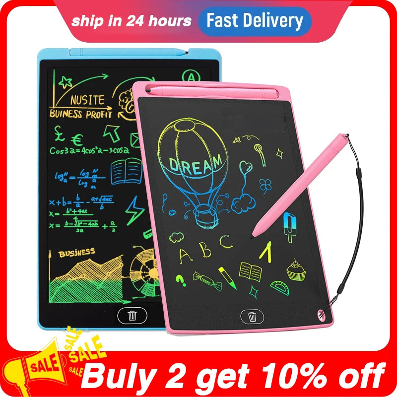 12" LCD Writing Tablet for Kids – Electronic Drawing & Writing Board