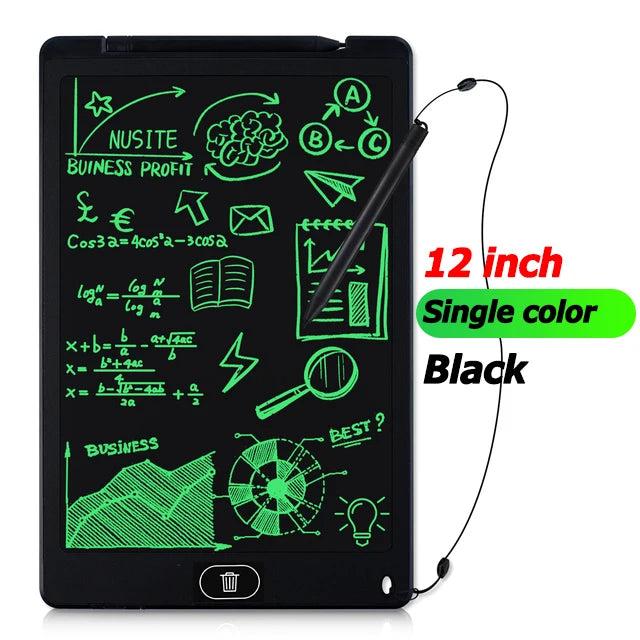 12" LCD Writing Tablet for Kids – Electronic Drawing & Writing Board