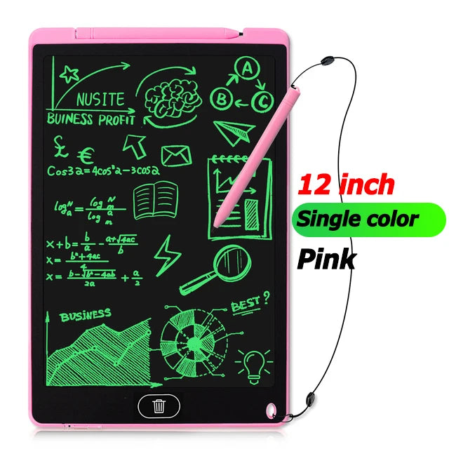 12" LCD Writing Tablet for Kids – Electronic Drawing & Writing Board