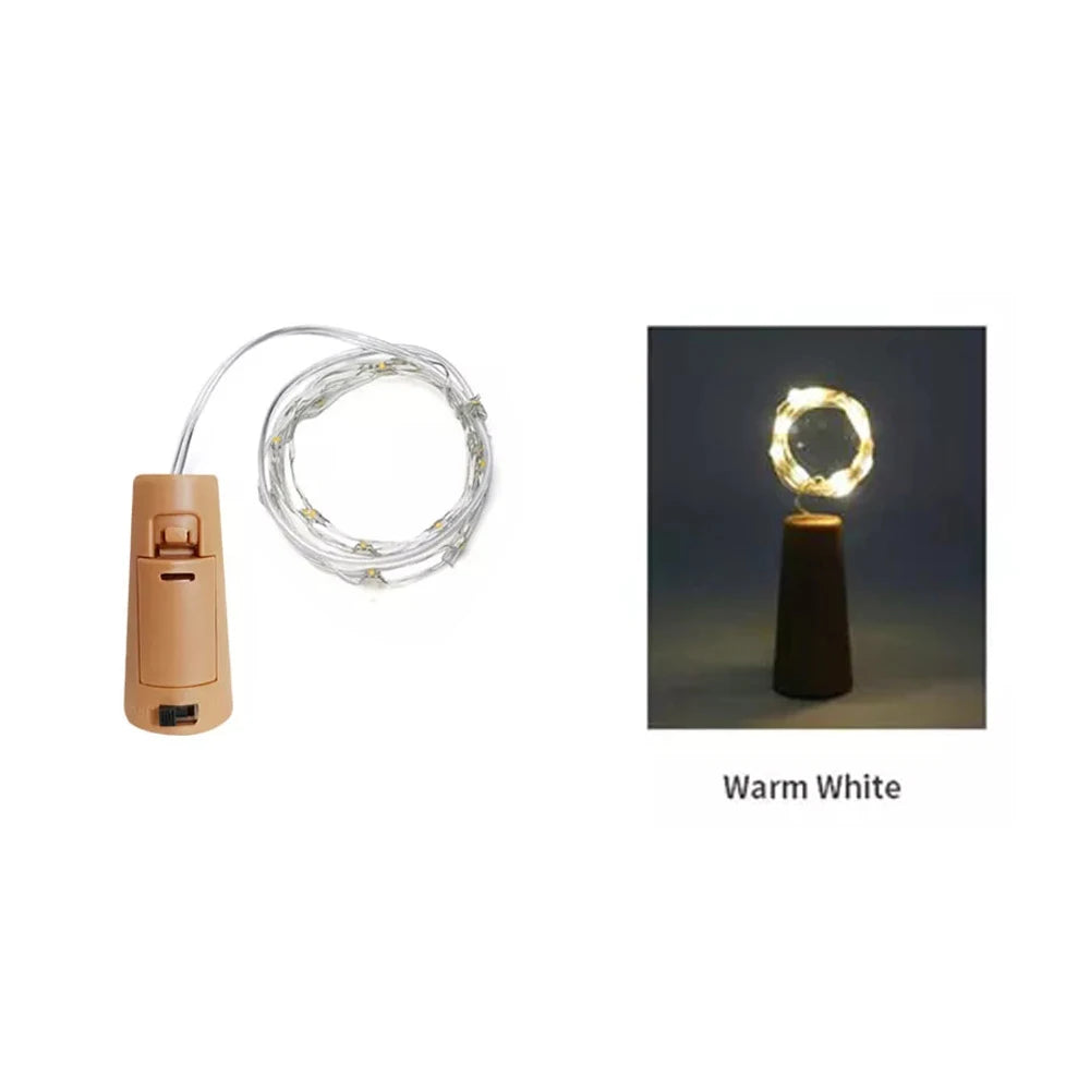 Bottle Cork Fairy String Lights
