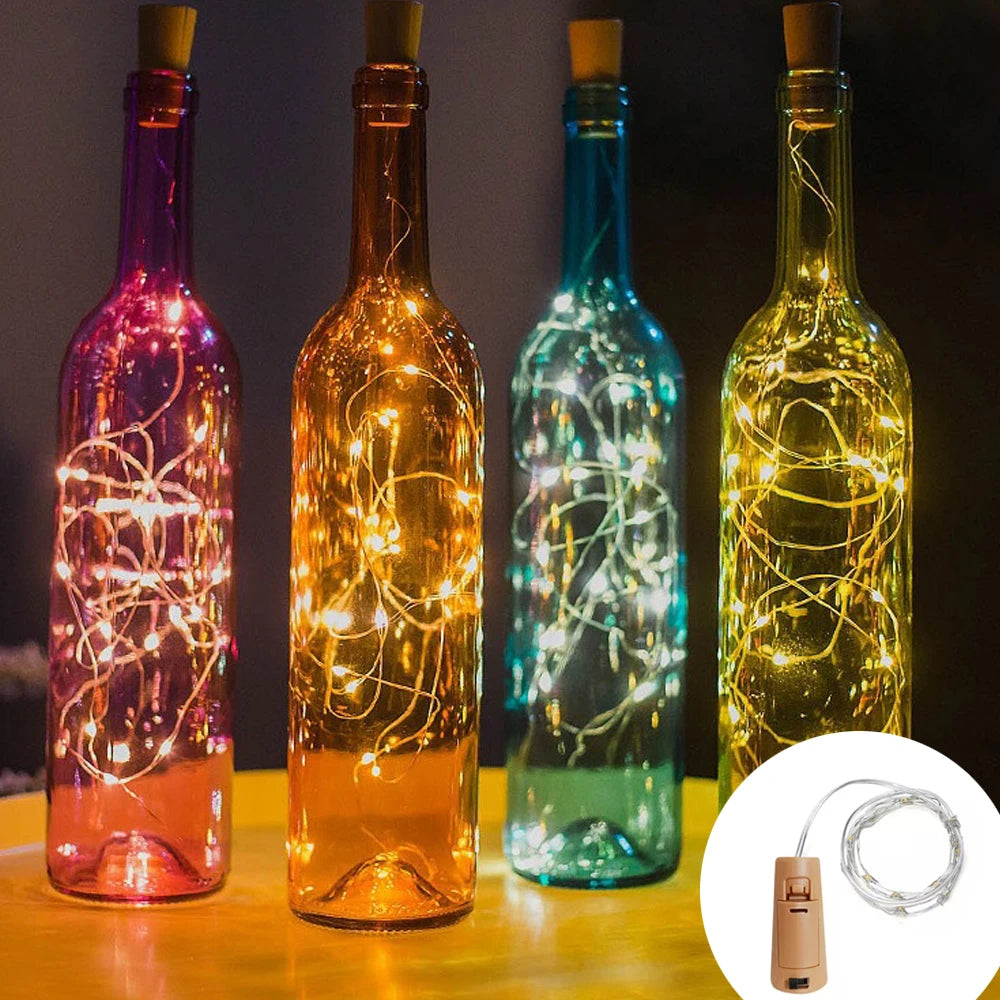 Bottle Cork Fairy String Lights