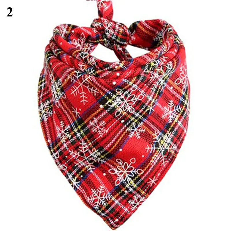 Christmas Plaid Dog Bandana