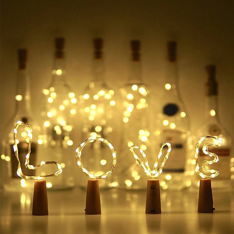Bottle Cork Fairy String Lights