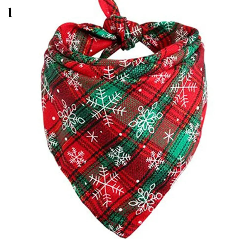Christmas Plaid Dog Bandana