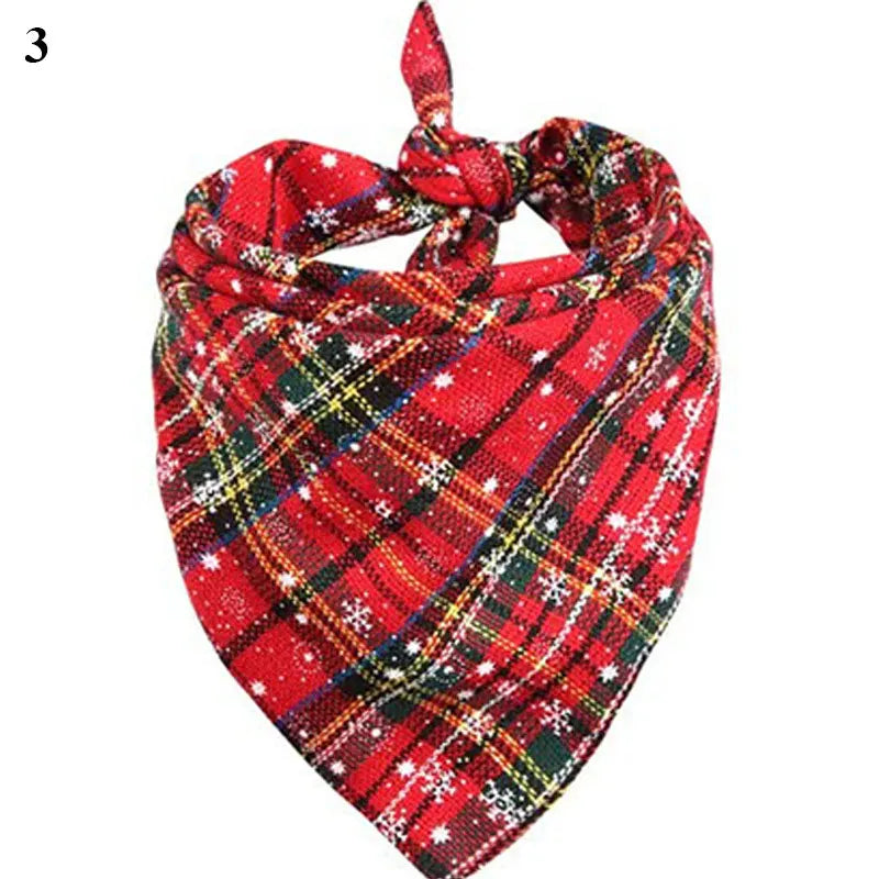 Christmas Plaid Dog Bandana