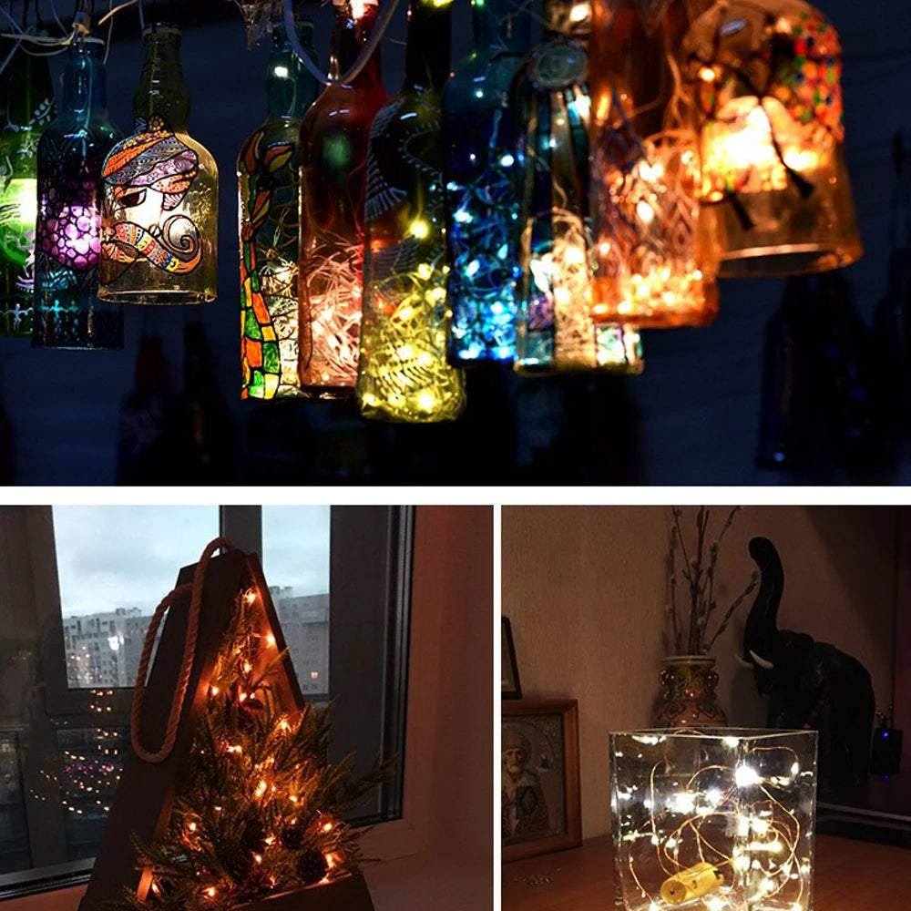 Bottle Cork Fairy String Lights