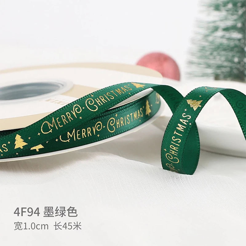 Printed Christmas Ribbon – 5 Yards Polyester Craft Ribbon