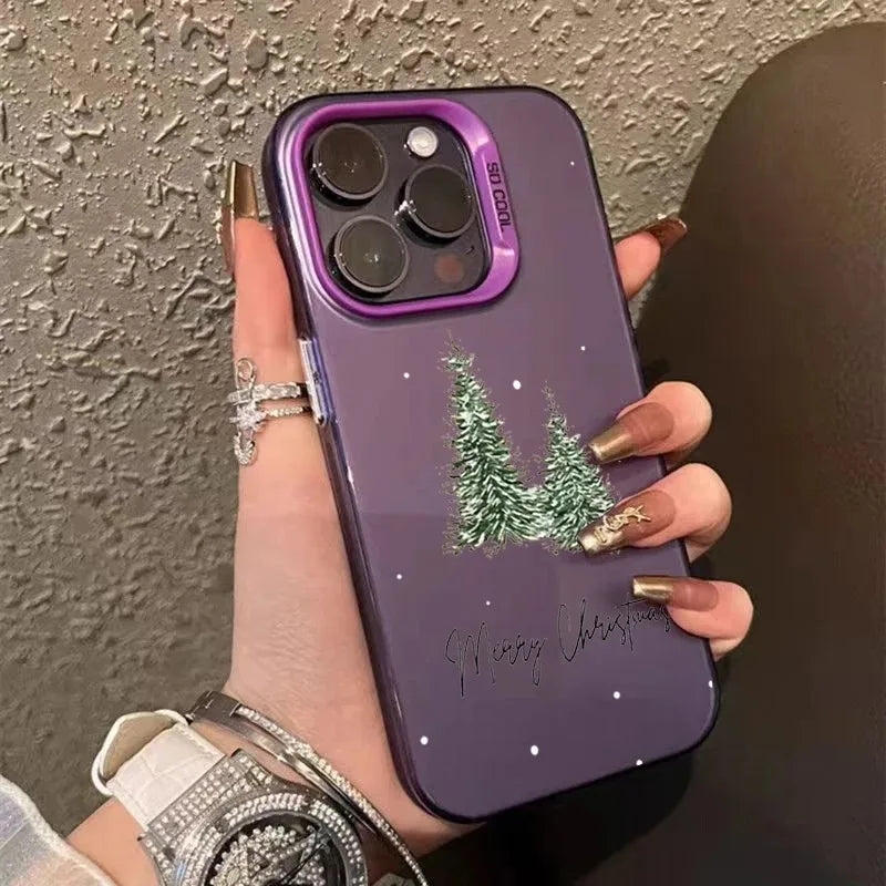 Christmas Tree Aesthetic Laser Back iPhone Case
