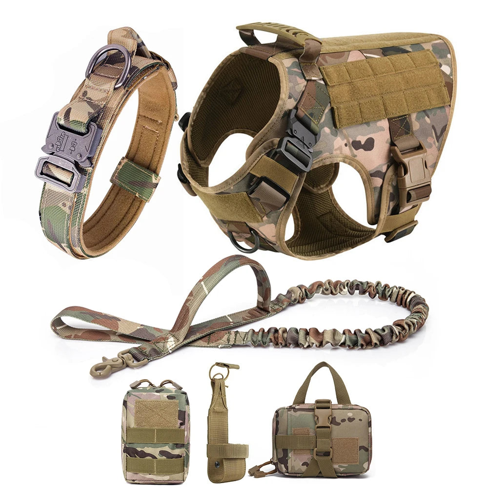 Tactical Dog Harness & Leash Set