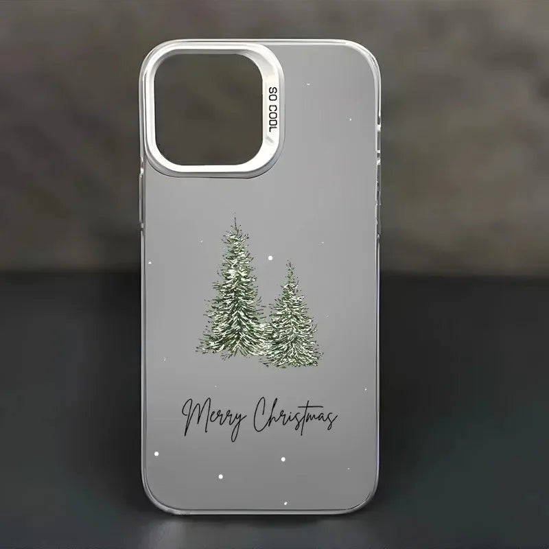 Christmas Tree Aesthetic Laser Back iPhone Case