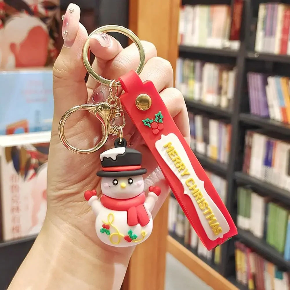 Santa Claus & Elk Christmas Keychain