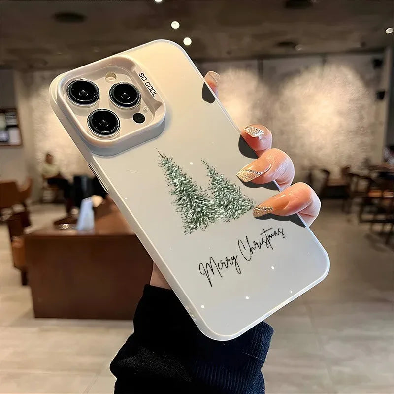 Christmas Tree Aesthetic Laser Back iPhone Case