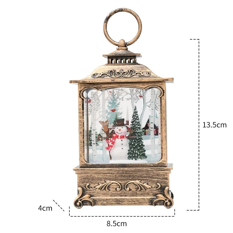 LED Christmas Snow Globe Lantern