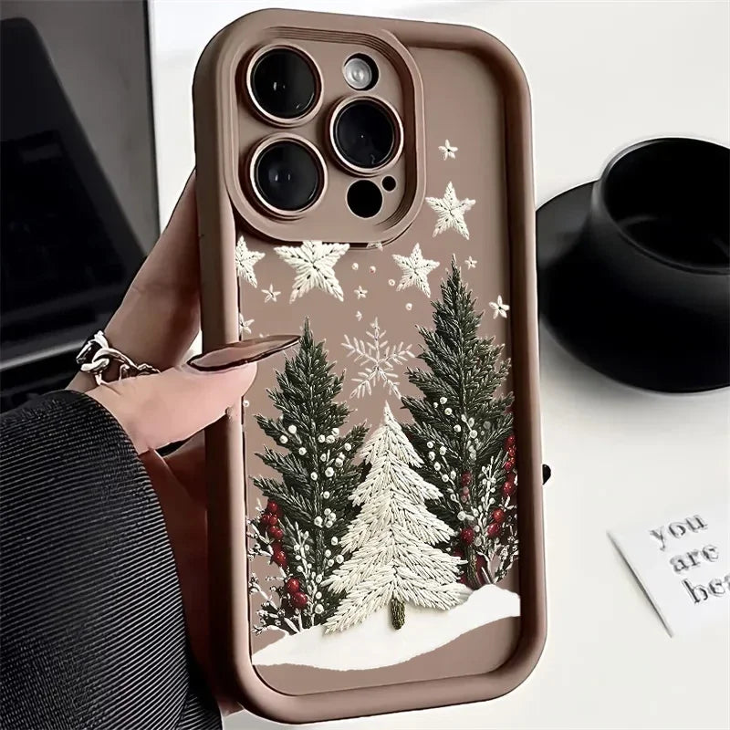 Christmas Tree Silicone Shockproof Case for iPhone