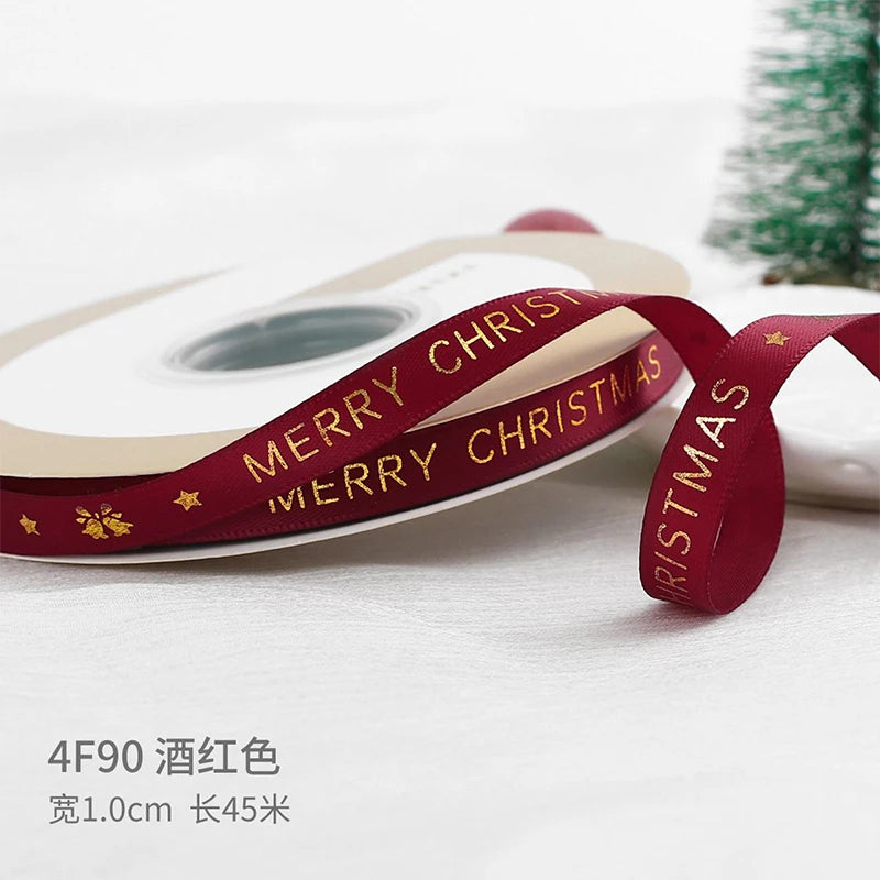 Printed Christmas Ribbon – 5 Yards Polyester Craft Ribbon