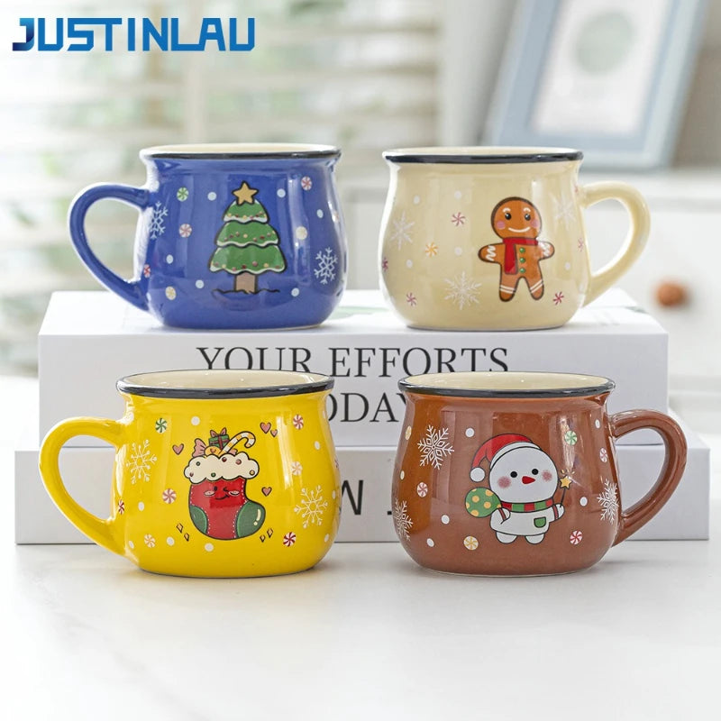 Christmas Cartoon Ceramic Mug – 150ml
