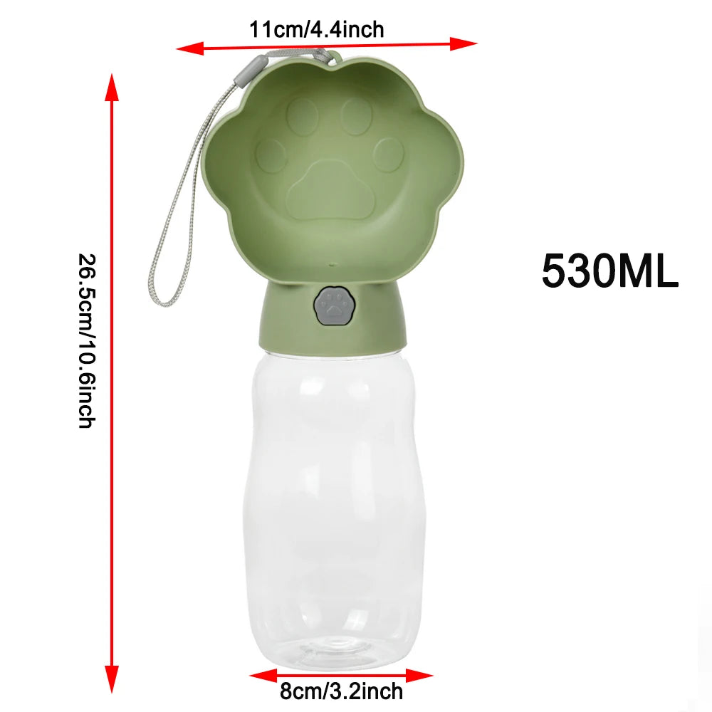 Portable Foldable Dog Water Bottle – 550ML