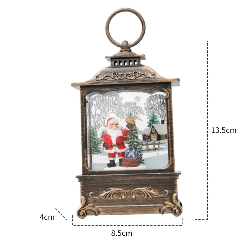 LED Christmas Snow Globe Lantern