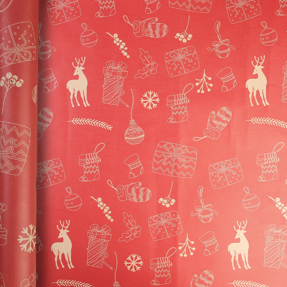 Vintage Kraft Christmas Wrapping Paper