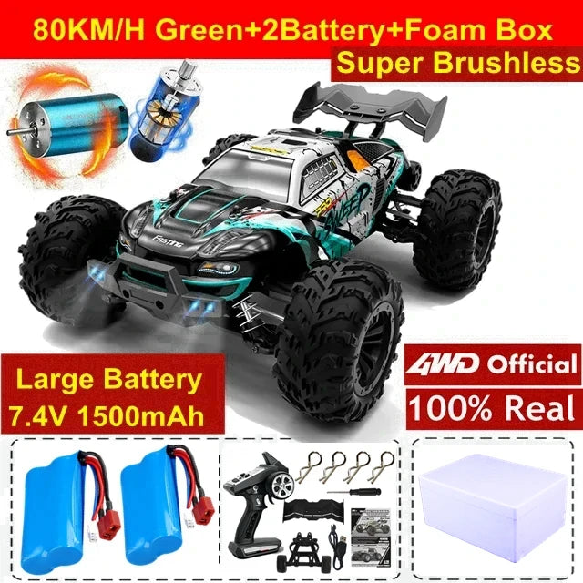4WD Super Brushless High-Speed RC Truck (1:16)