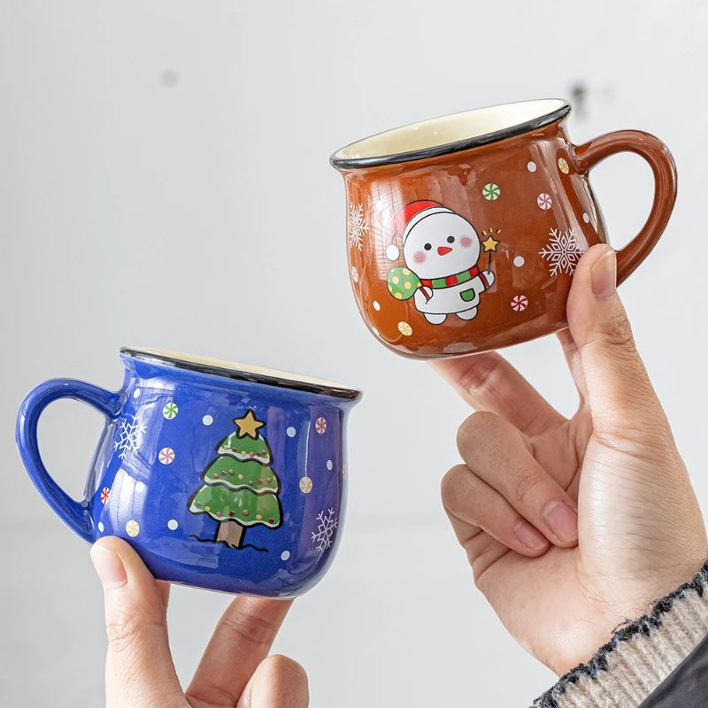 Christmas Cartoon Ceramic Mug – 150ml