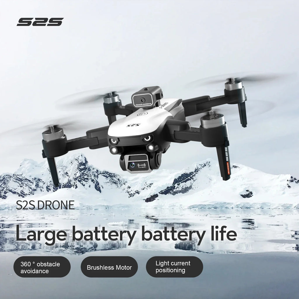 S2S 8K Pro Dual-Camera Brushless Drone – Foldable FPV Quadcopter