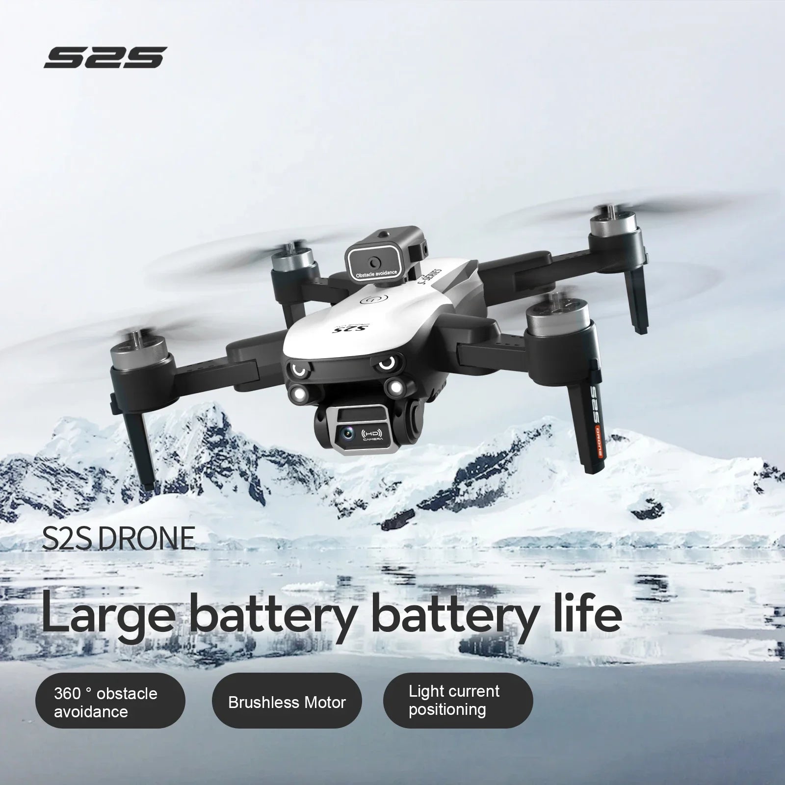 S2S 8K Pro Dual-Camera Brushless Drone – Foldable FPV Quadcopter