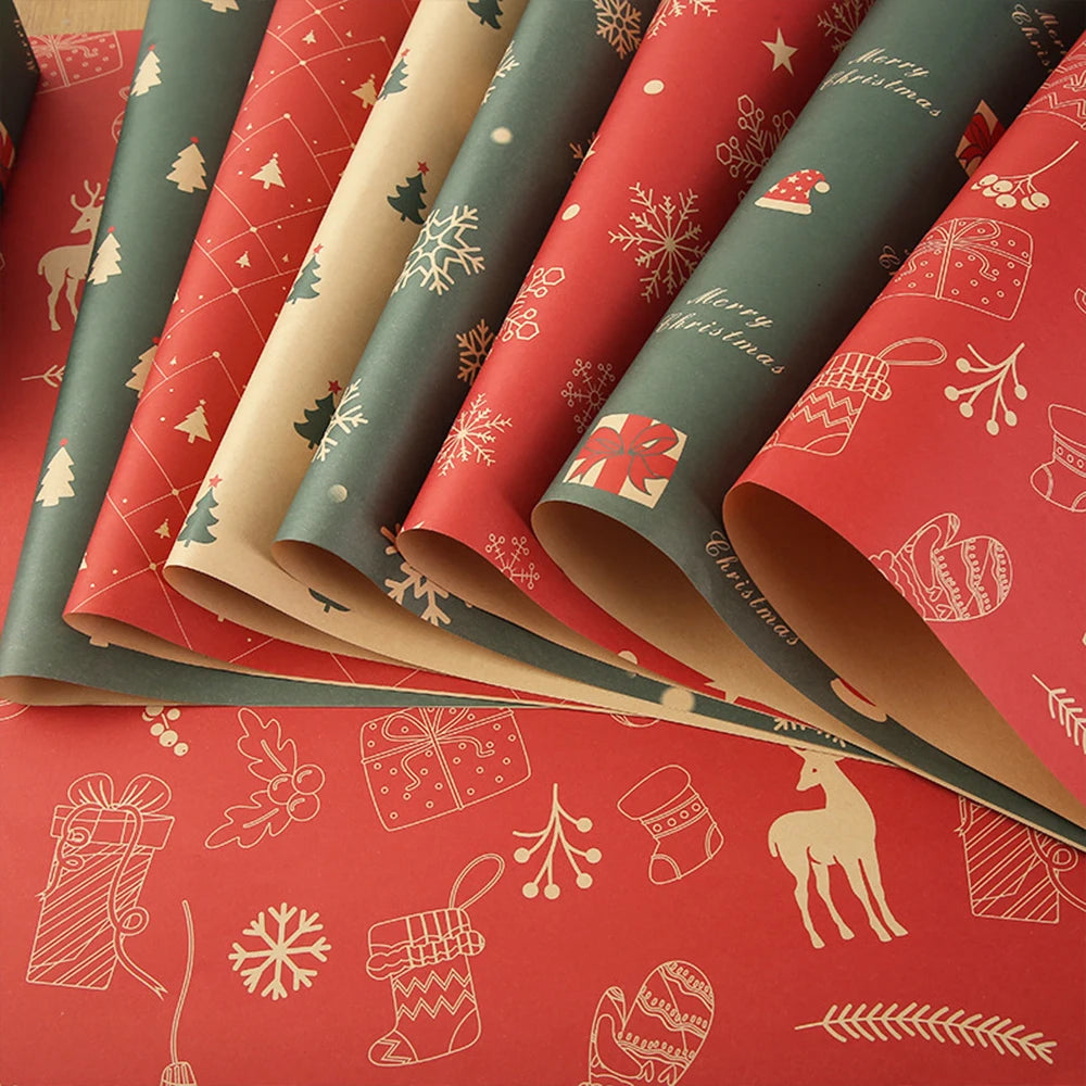 Vintage Kraft Christmas Wrapping Paper