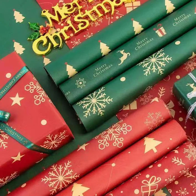 Vintage Kraft Christmas Wrapping Paper