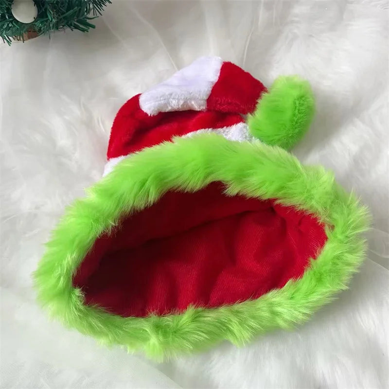 Spliced Plush Christmas Santa Hat (Unisex)