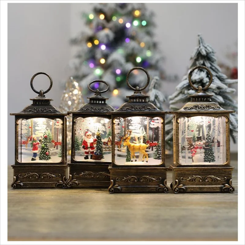 LED Christmas Snow Globe Lantern