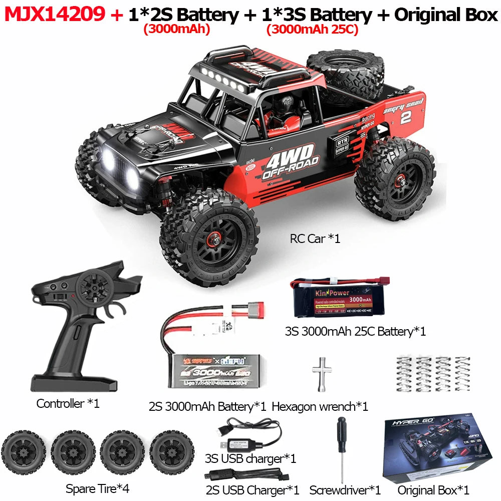 MJX Hyper Go 75KM/H Brushless 4WD RC Truck