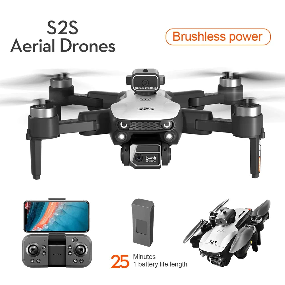 S2S 8K Pro Dual-Camera Brushless Drone – Foldable FPV Quadcopter
