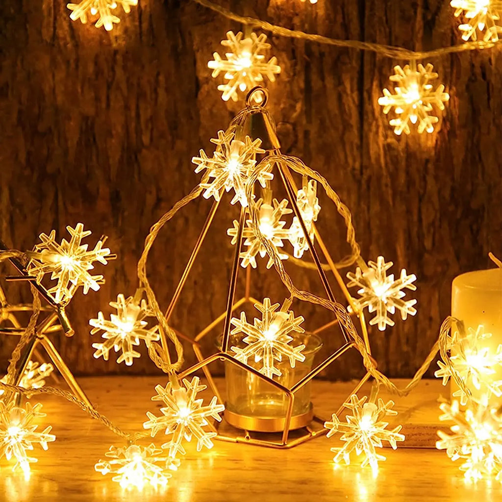 Snowflake LED Fairy String Lights