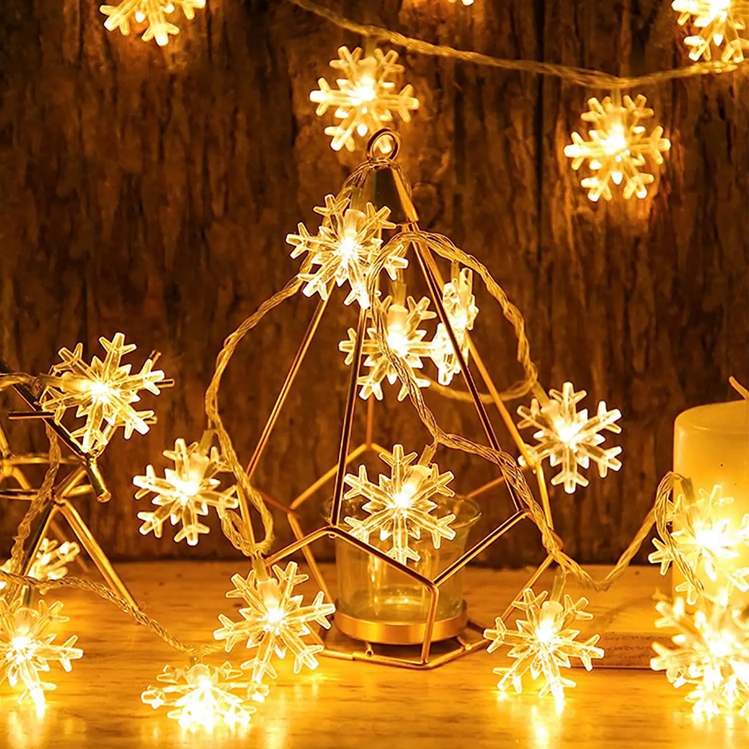 Snowflake LED Fairy String Lights