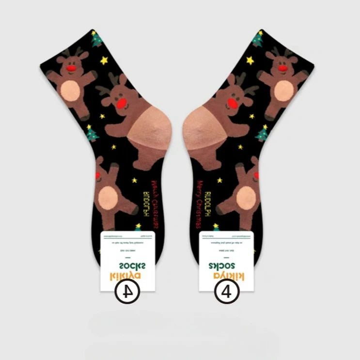 Christmas  Mid-Tube Socks (Unisex)
