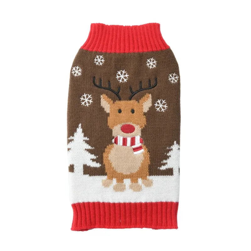 Christmas Knitted Dog Sweater