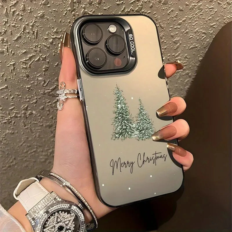 Christmas Tree Aesthetic Laser Back iPhone Case