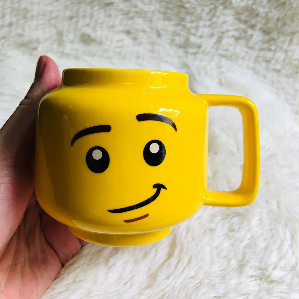Lego Smiling Face Cartoon Mug – 250ml