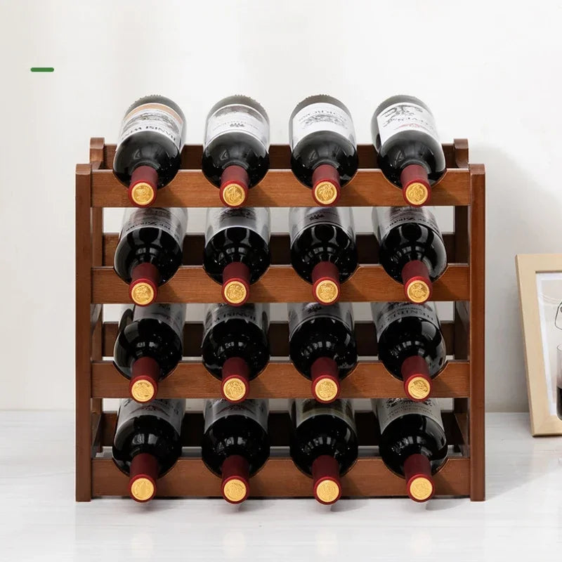 Solid Wood Wine Storage Cube