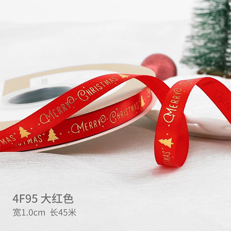 Printed Christmas Ribbon – 5 Yards Polyester Craft Ribbon