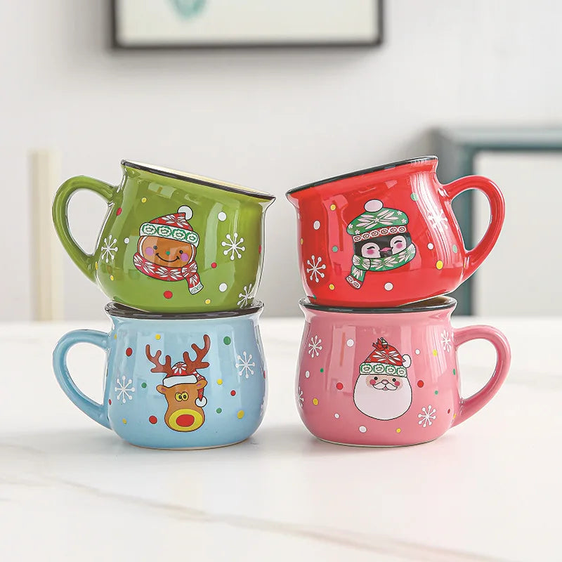 Christmas Cartoon Ceramic Mug – 150ml
