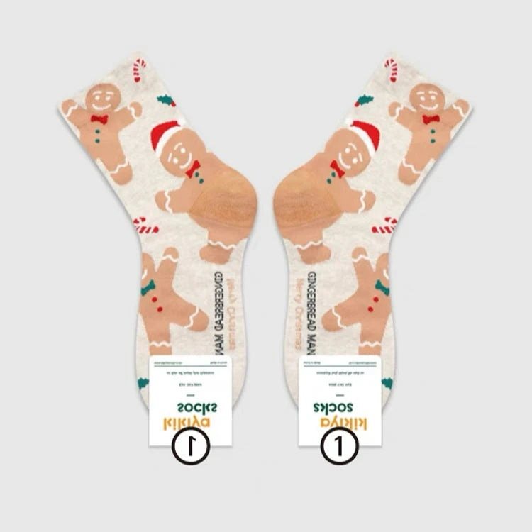 Christmas  Mid-Tube Socks (Unisex)