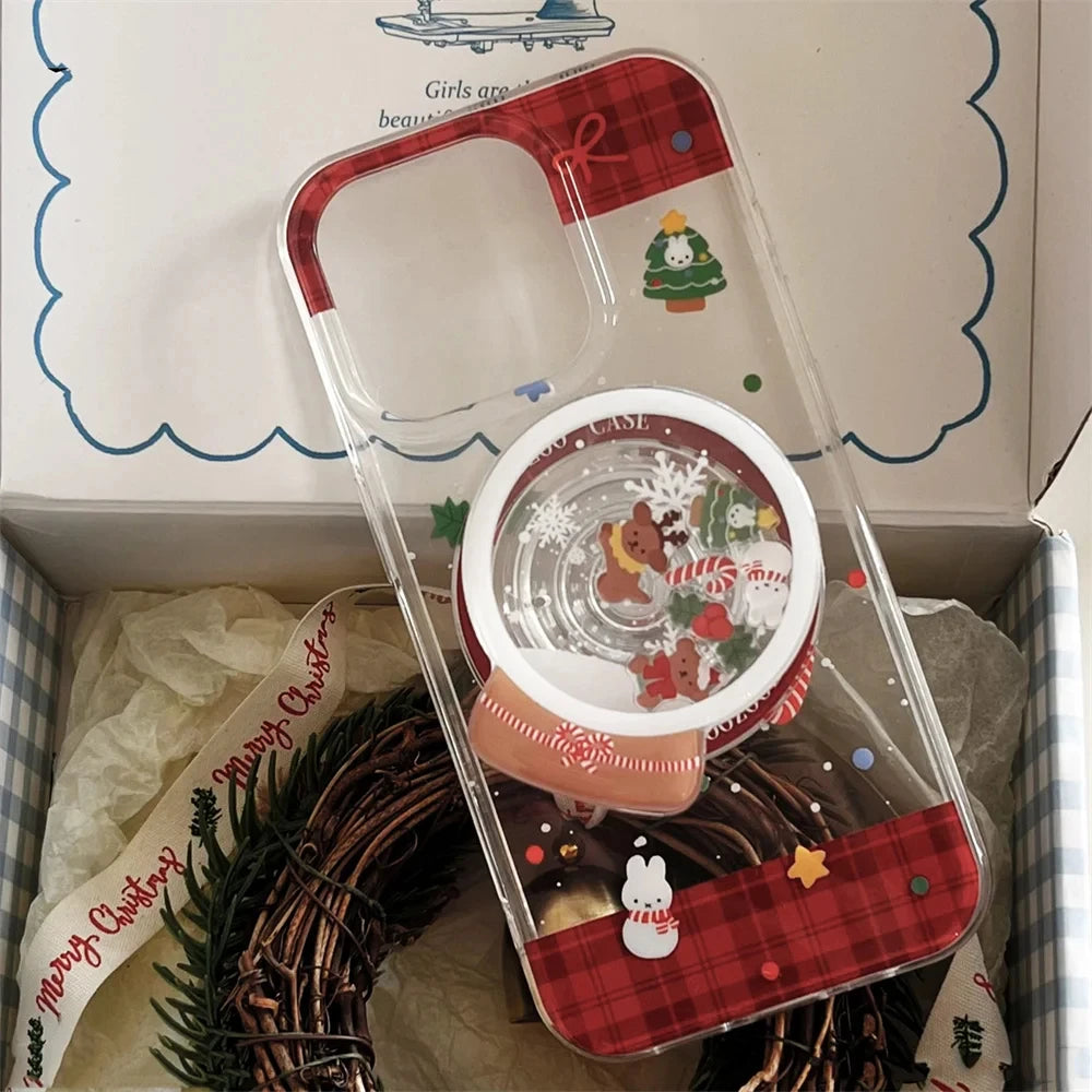 Christmas Quicksand MagSafe Griptok Phone Holder