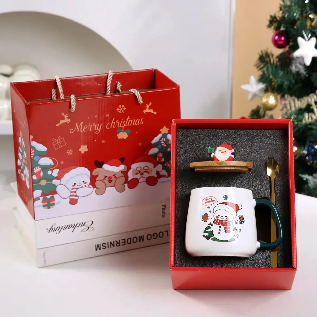 Santa Claus Thermostat Mug Set – 55°C Warm Cup