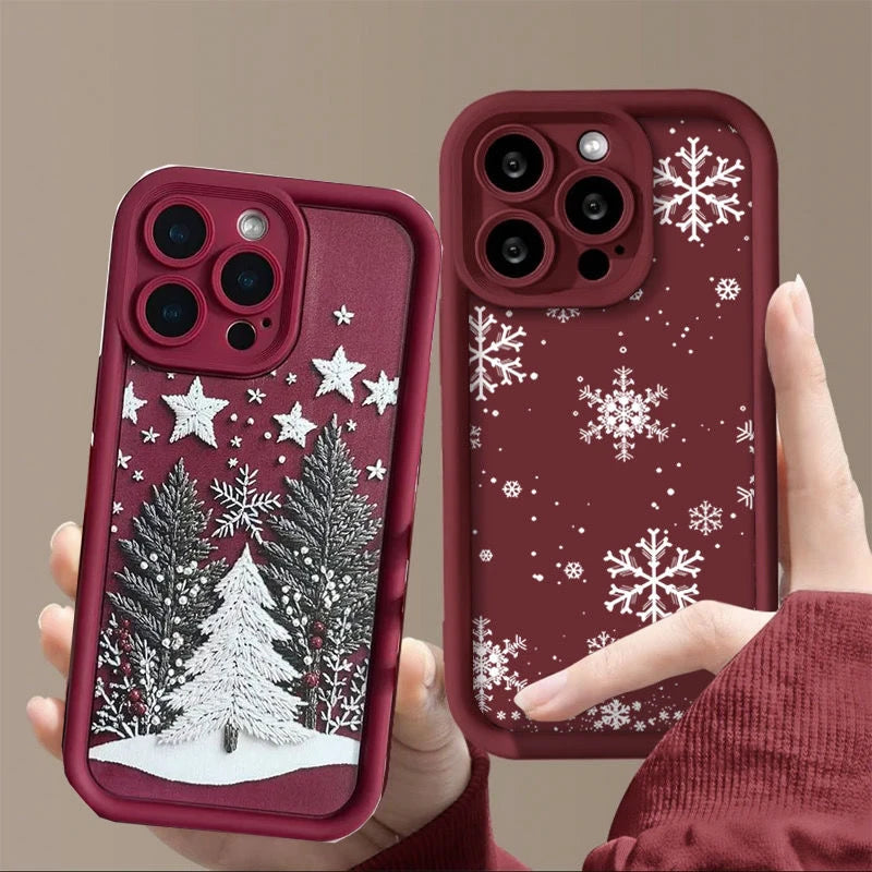 Christmas Tree Silicone Shockproof Case for iPhone