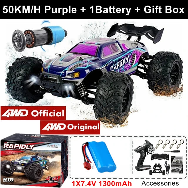 4WD Super Brushless High-Speed RC Truck (1:16)