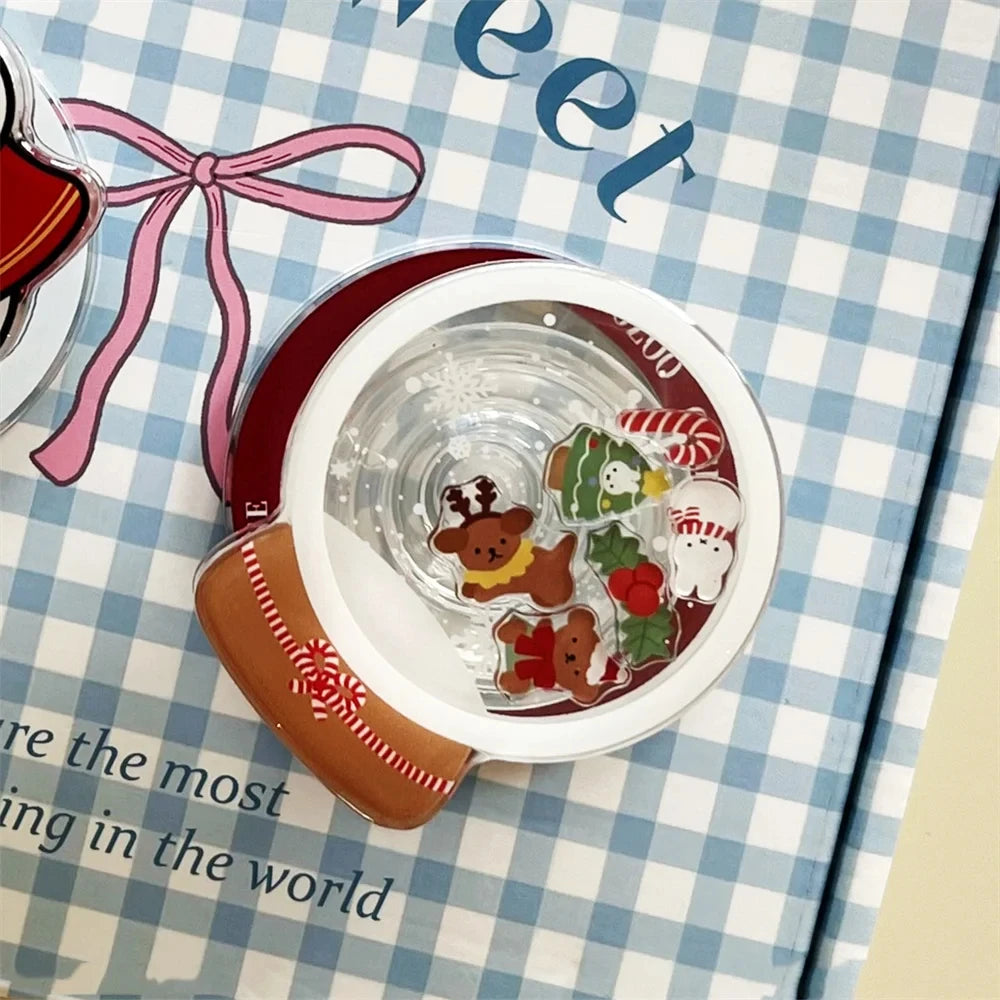 Christmas Quicksand MagSafe Griptok Phone Holder