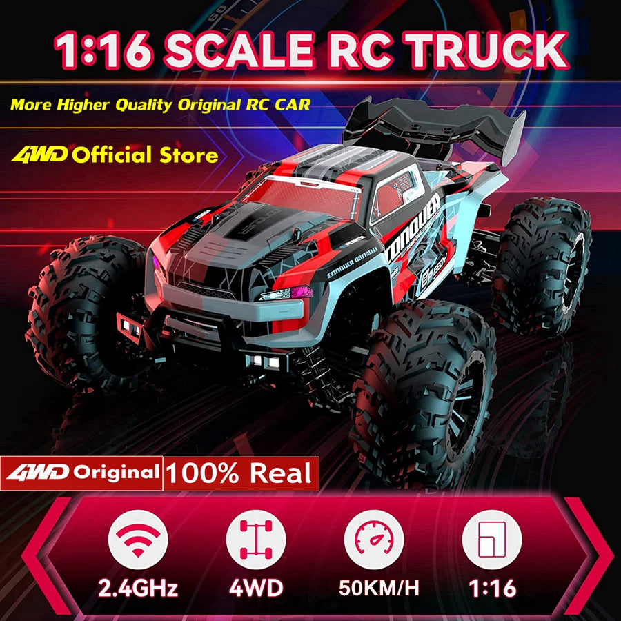 4WD Super Brushless High-Speed RC Truck (1:16)